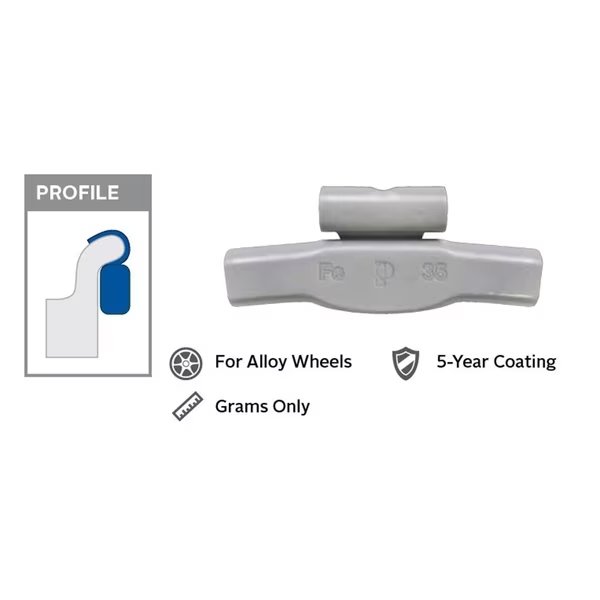 BX/25 COATED IMPORT MAG WEIGHT, Wegmann Automotive, Mfr#: IAW020